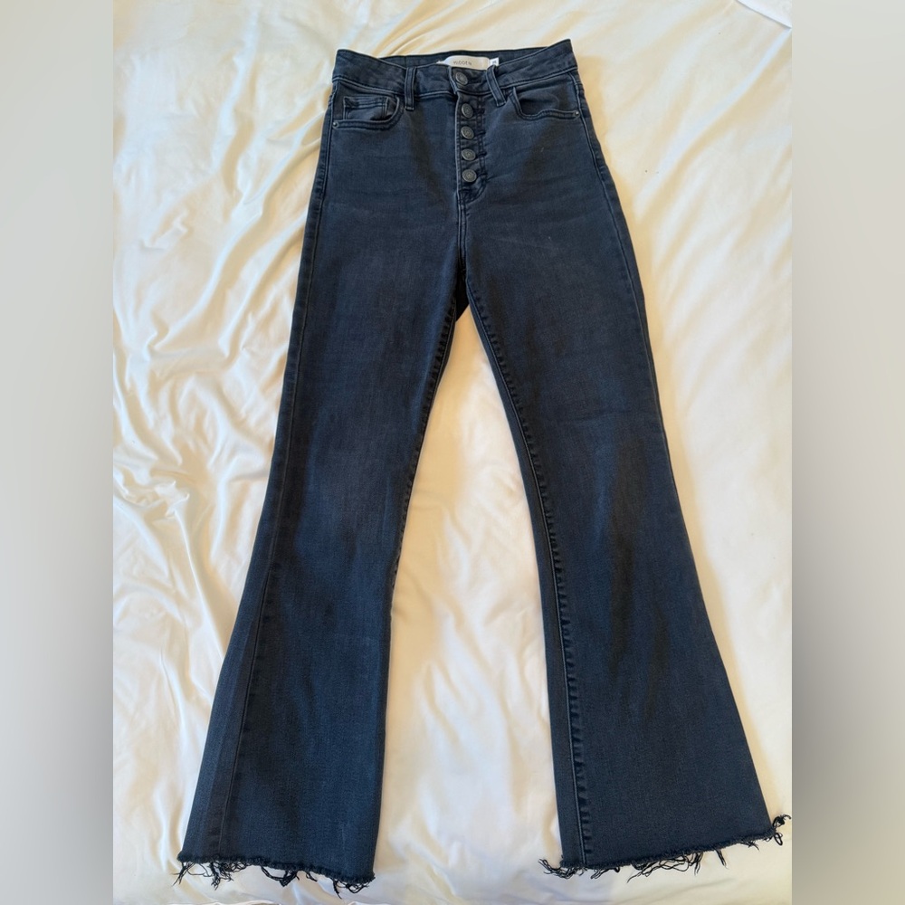 HIDDEN High-Waisted Black Ankle Jeans